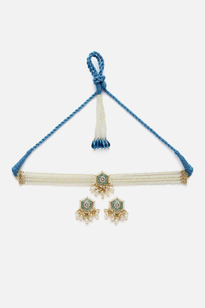 Embellished Choker Necklace Set 