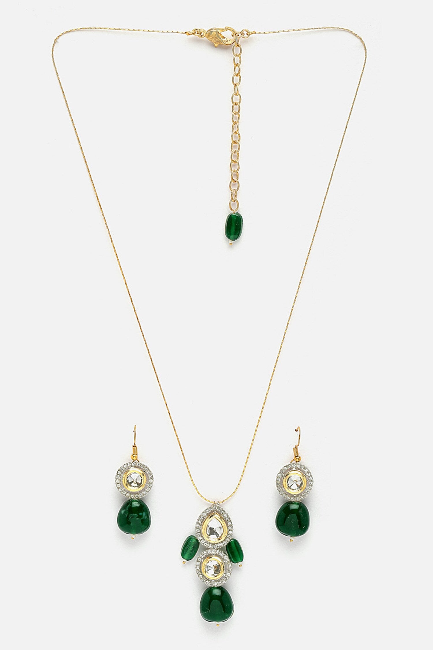 Embellished Pendant Necklace Set 