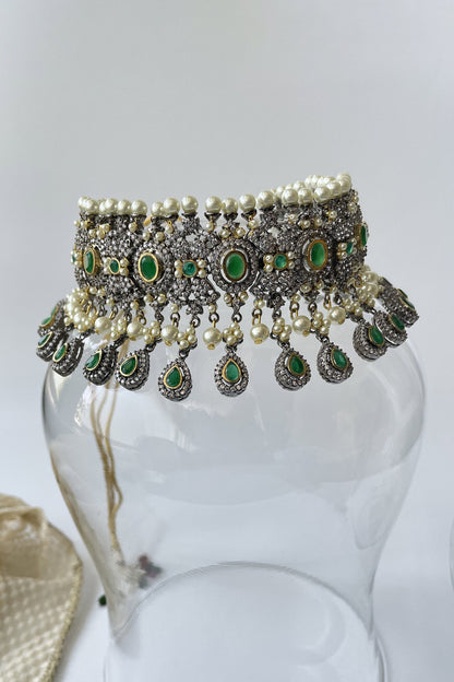 Stone Embellished Choker Set 