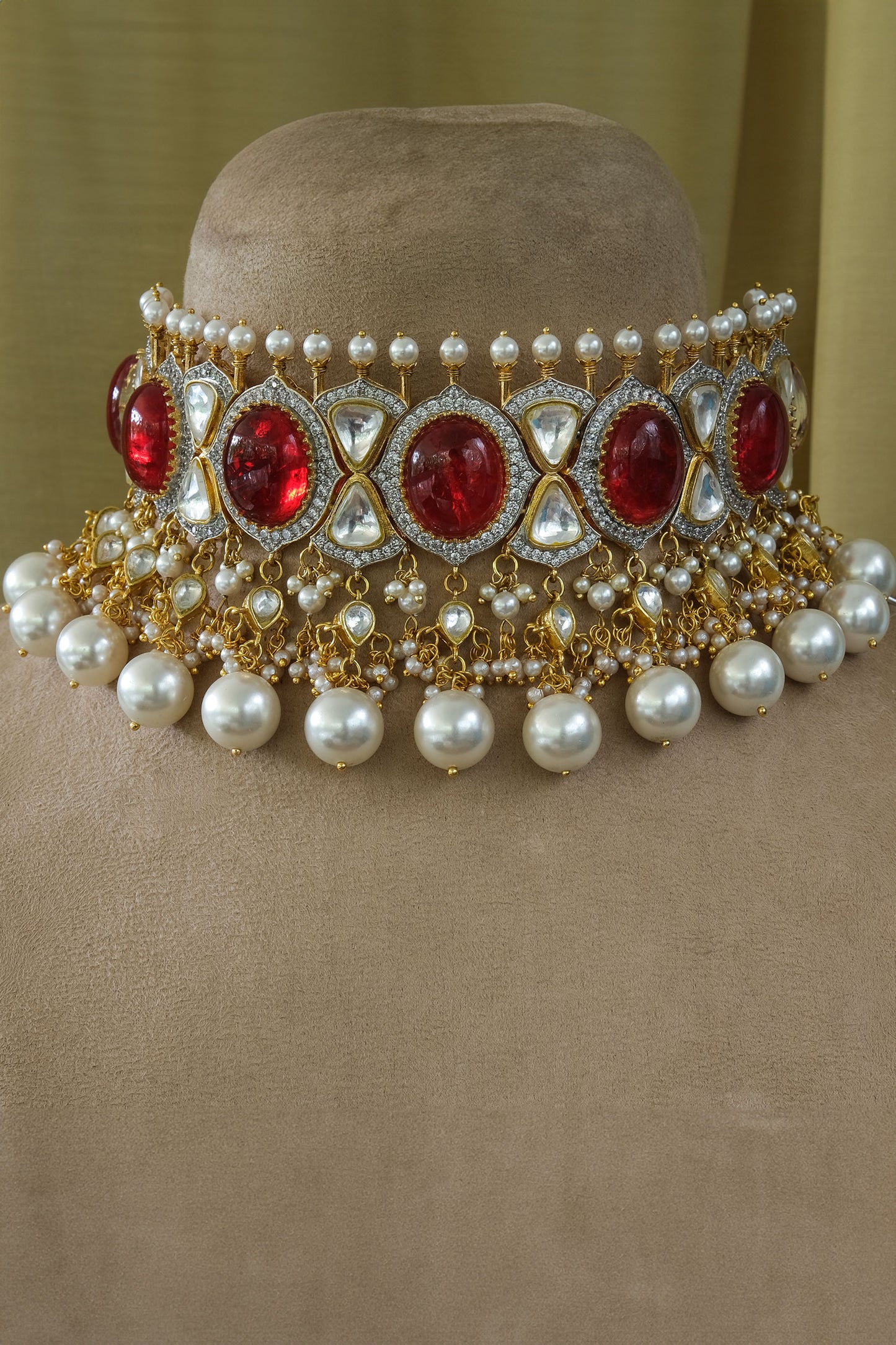 Mughal Carved Choker Set 