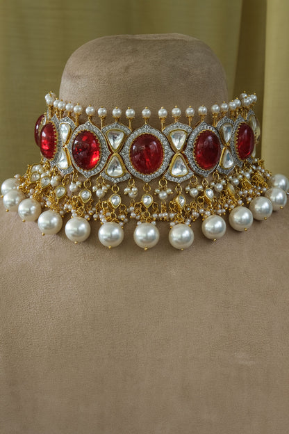 Mughal Carved Choker Set 