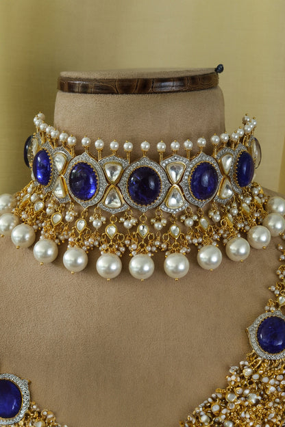 Stone Embellished Choker Set 