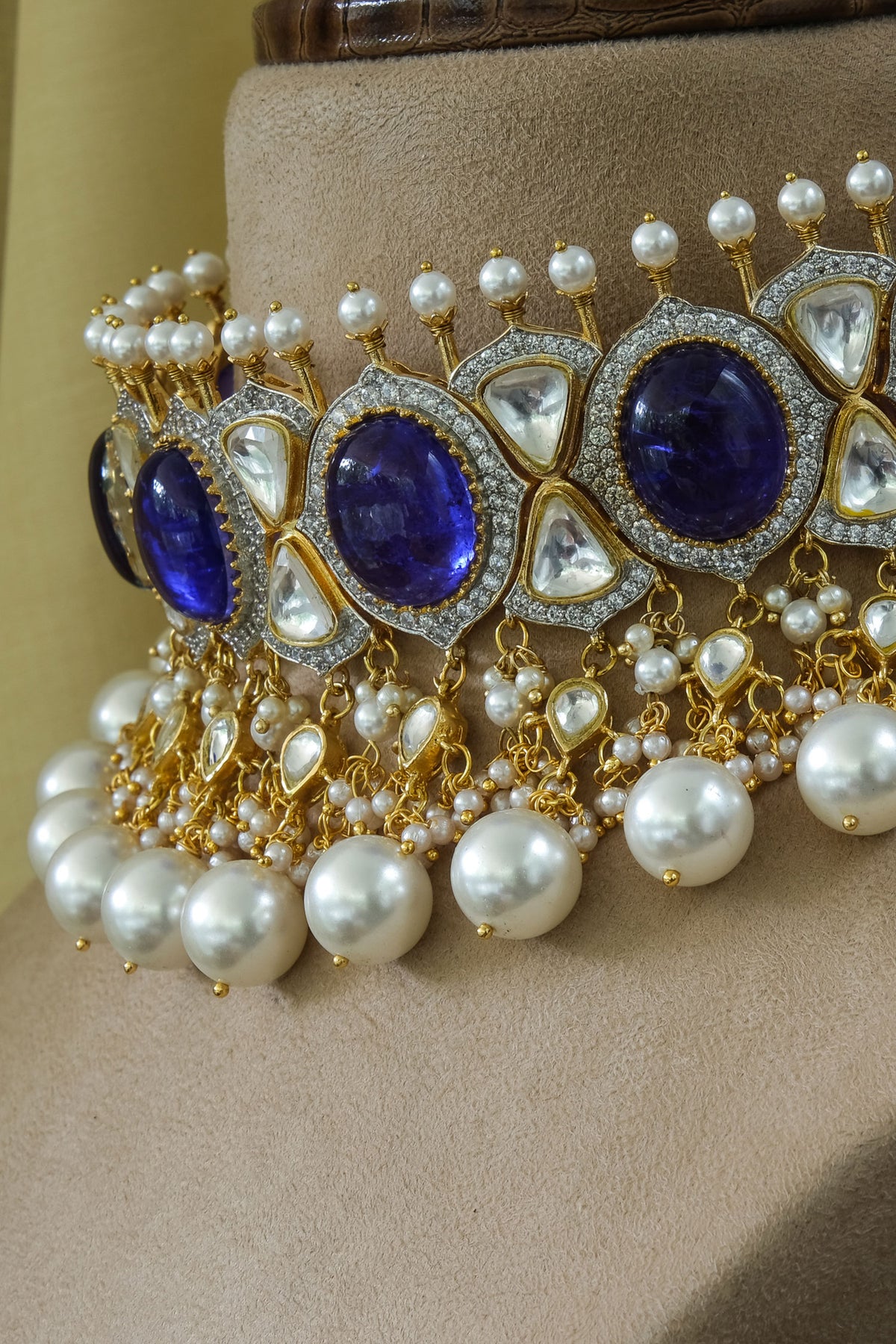 Stone Embellished Choker Set 