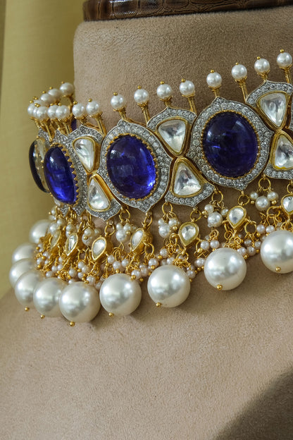 Stone Embellished Choker Set 