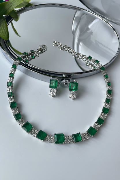 Geometric Shaped Necklace Set 