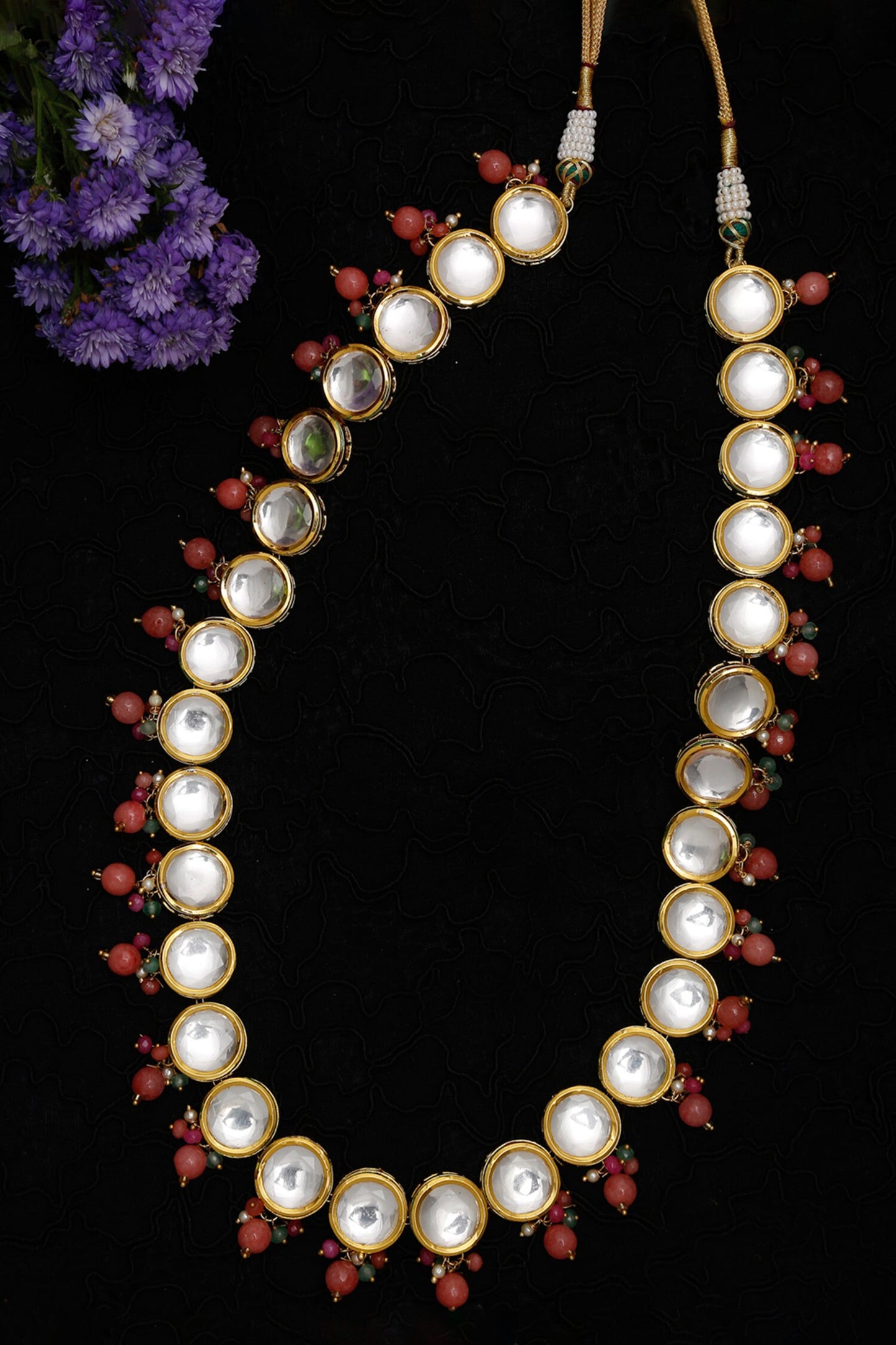 Hand Embellished Long Necklace 