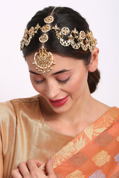 Hand Embellished Maharani Mathapatti 
