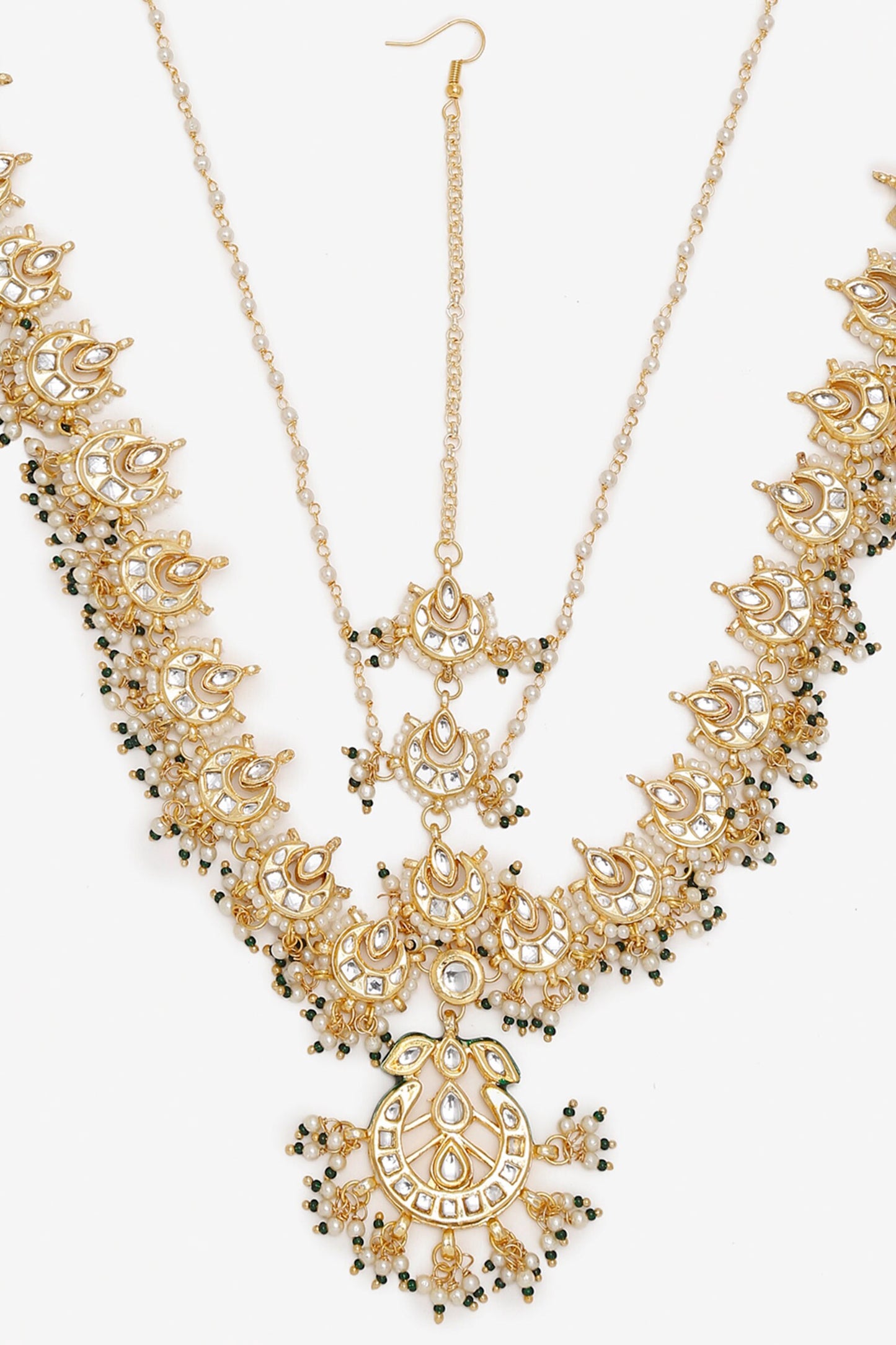 Kundan Hand Embellished Maharani Mathapatti 