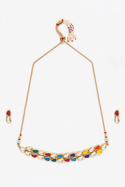 Kundan Stone Studded Choker Set 