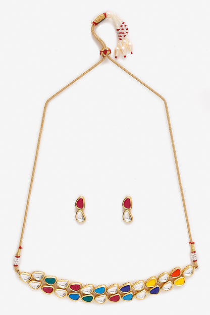 Kundan Stone Studded Choker Set 