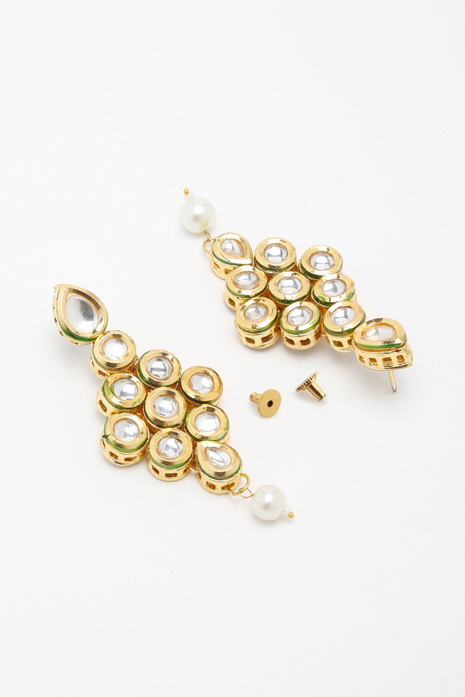 Floral Kundan Brooch Choker Set 