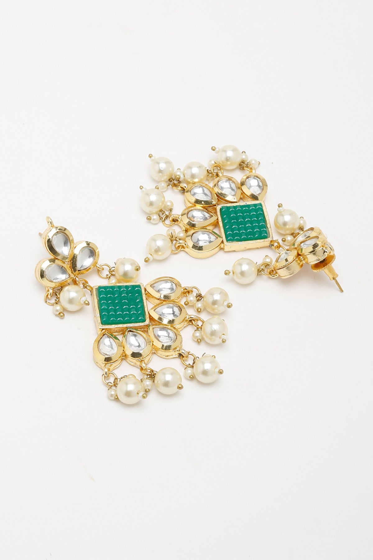 Geometric Stone Embellished Necklace Set 