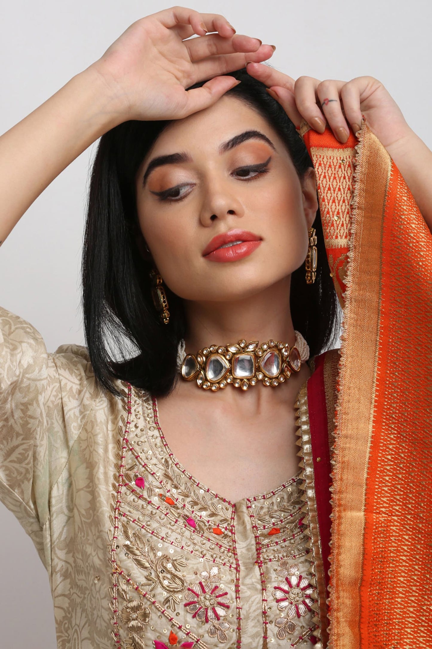 Kundan Studded Choker Set 
