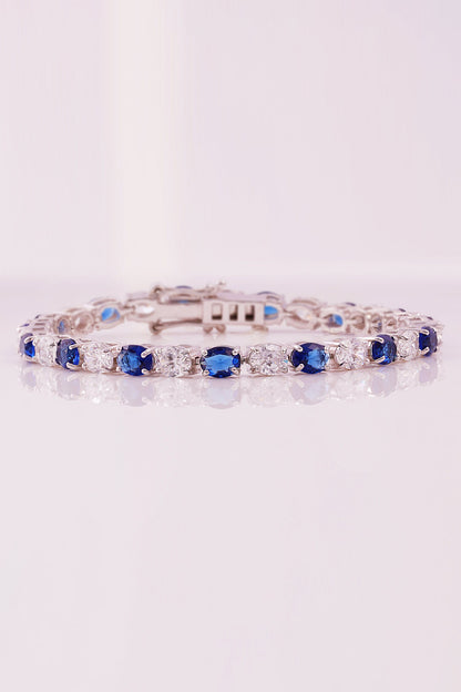 Alea Oval Stone Tennis Bracelet 