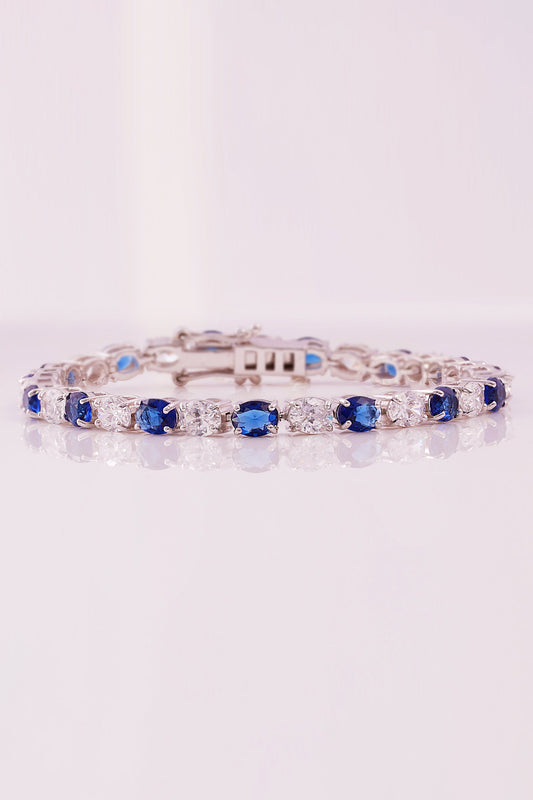Alea Oval Stone Tennis Bracelet 