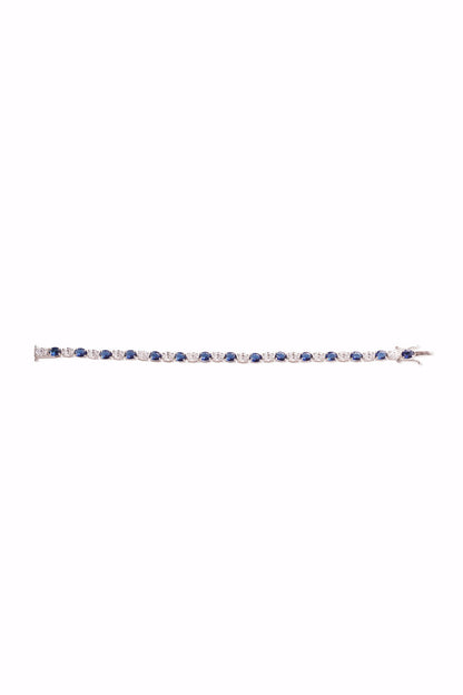 Alea Oval Stone Tennis Bracelet 