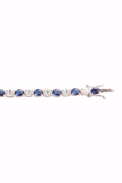 Alea Oval Stone Tennis Bracelet 