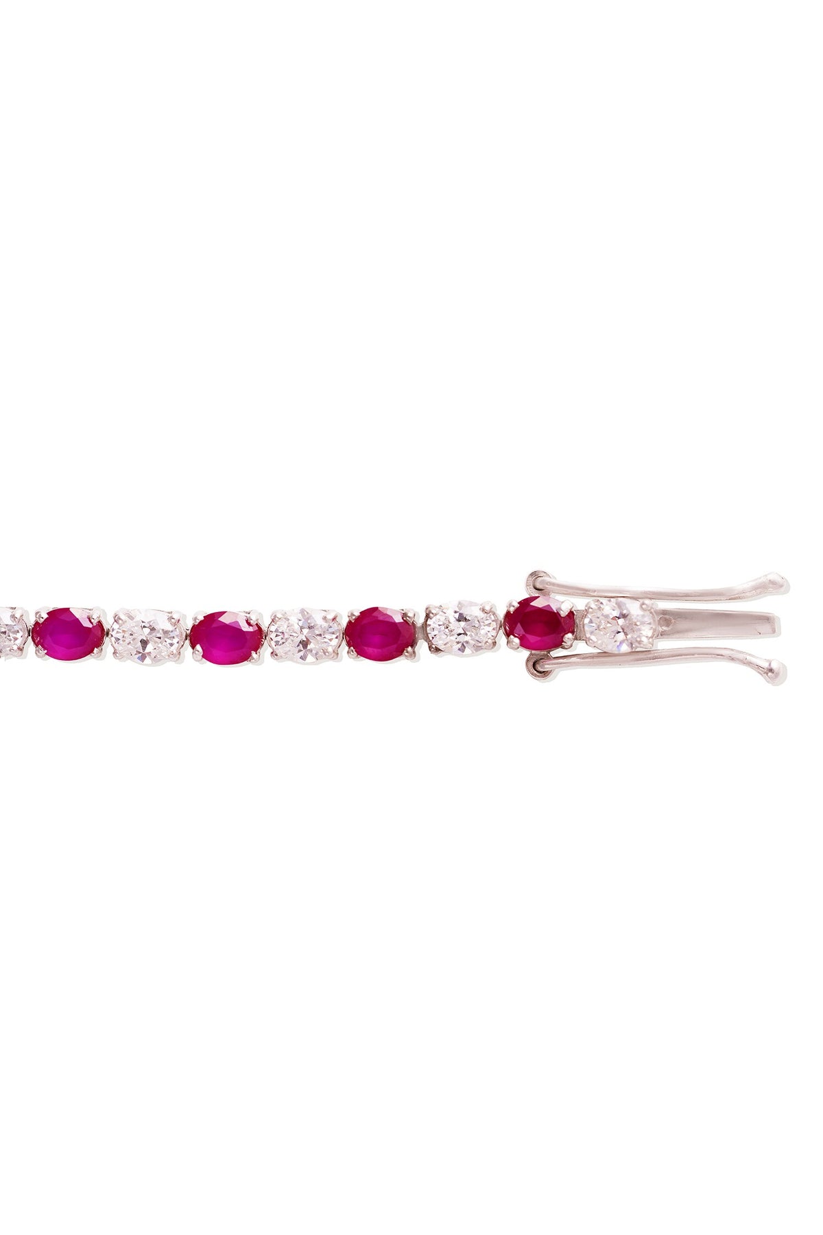 Alea Ruby Stone Tennis Bracelet 