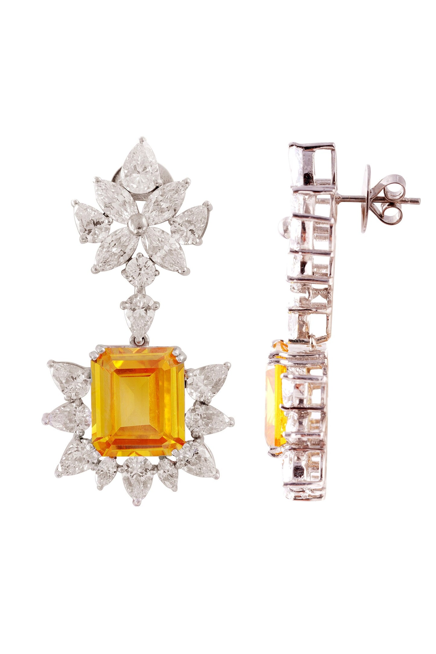 Diana Temptation Floral Stone Danglers 