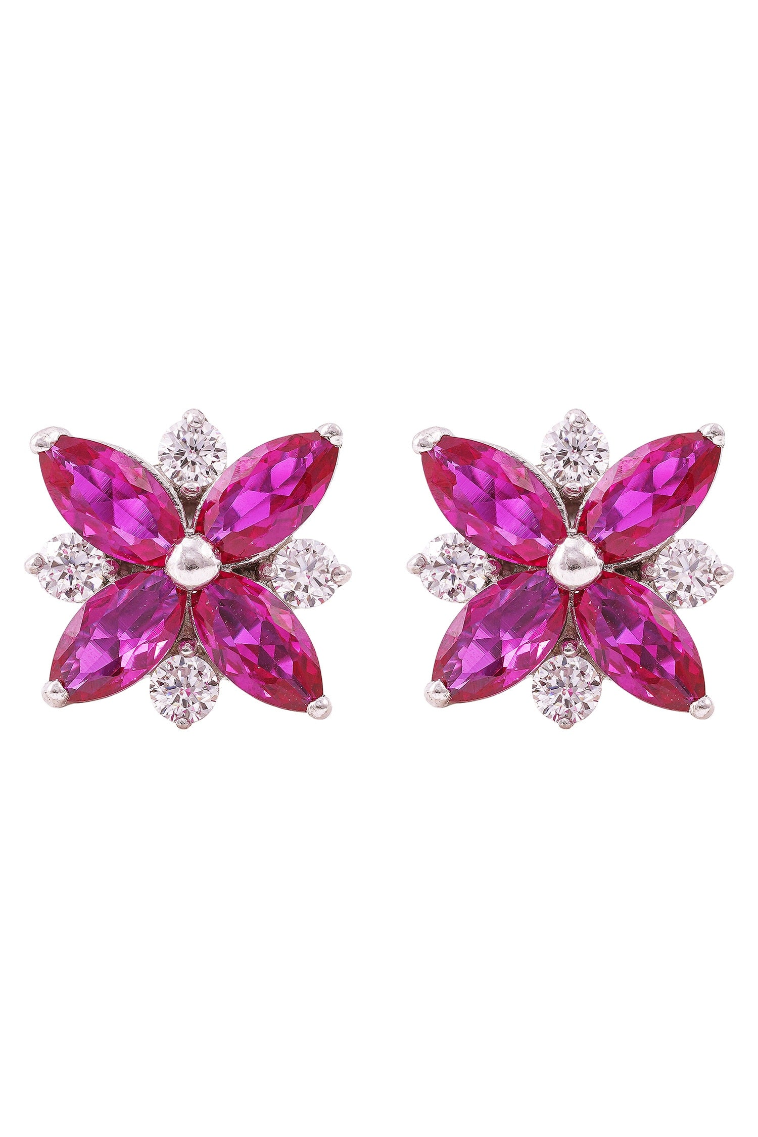 Encanto Floral Marquise Stone Studs 