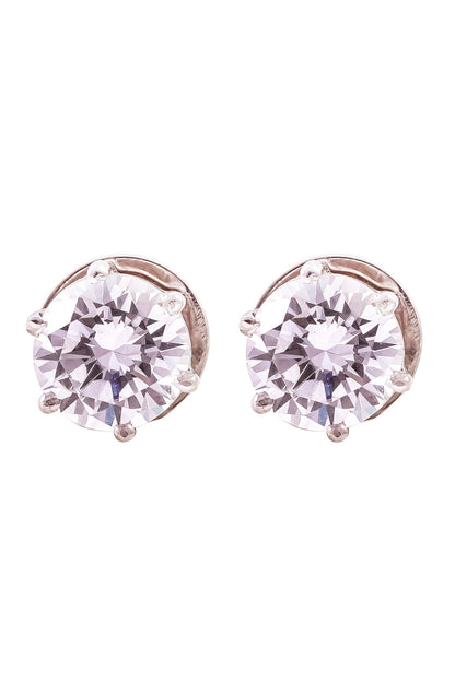 Round Solitaire Stone Studs 