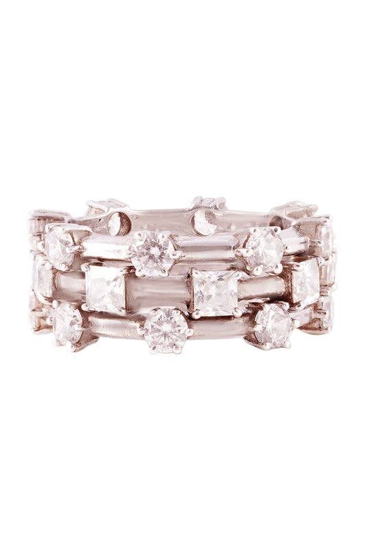 Trifecta Spaced Stackable Rings- Set of 3 