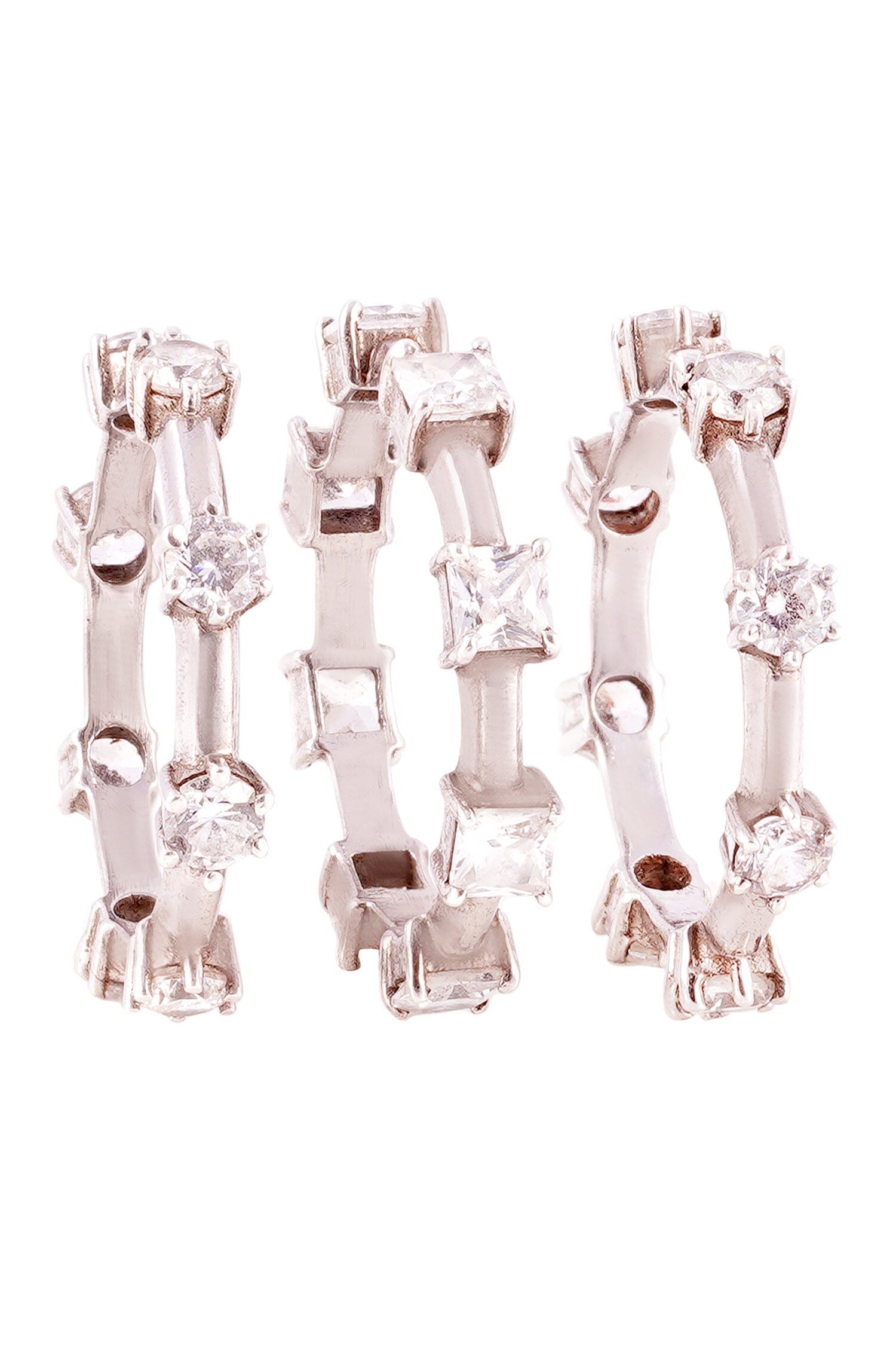 Trifecta Spaced Stackable Rings- Set of 3 