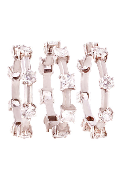 Trifecta Spaced Stackable Rings- Set of 3 