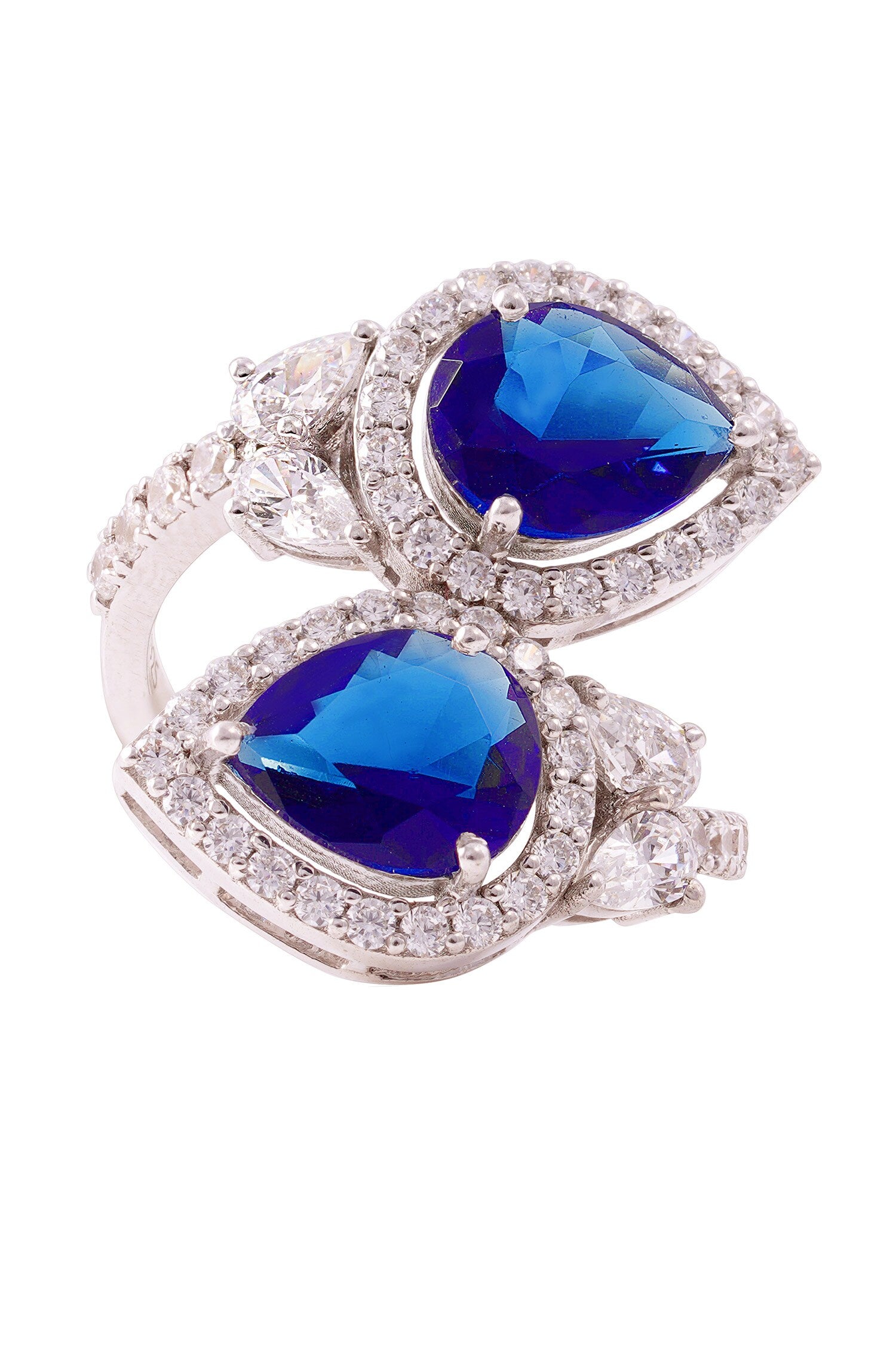 Tear Drop Stone Embellished Ring 