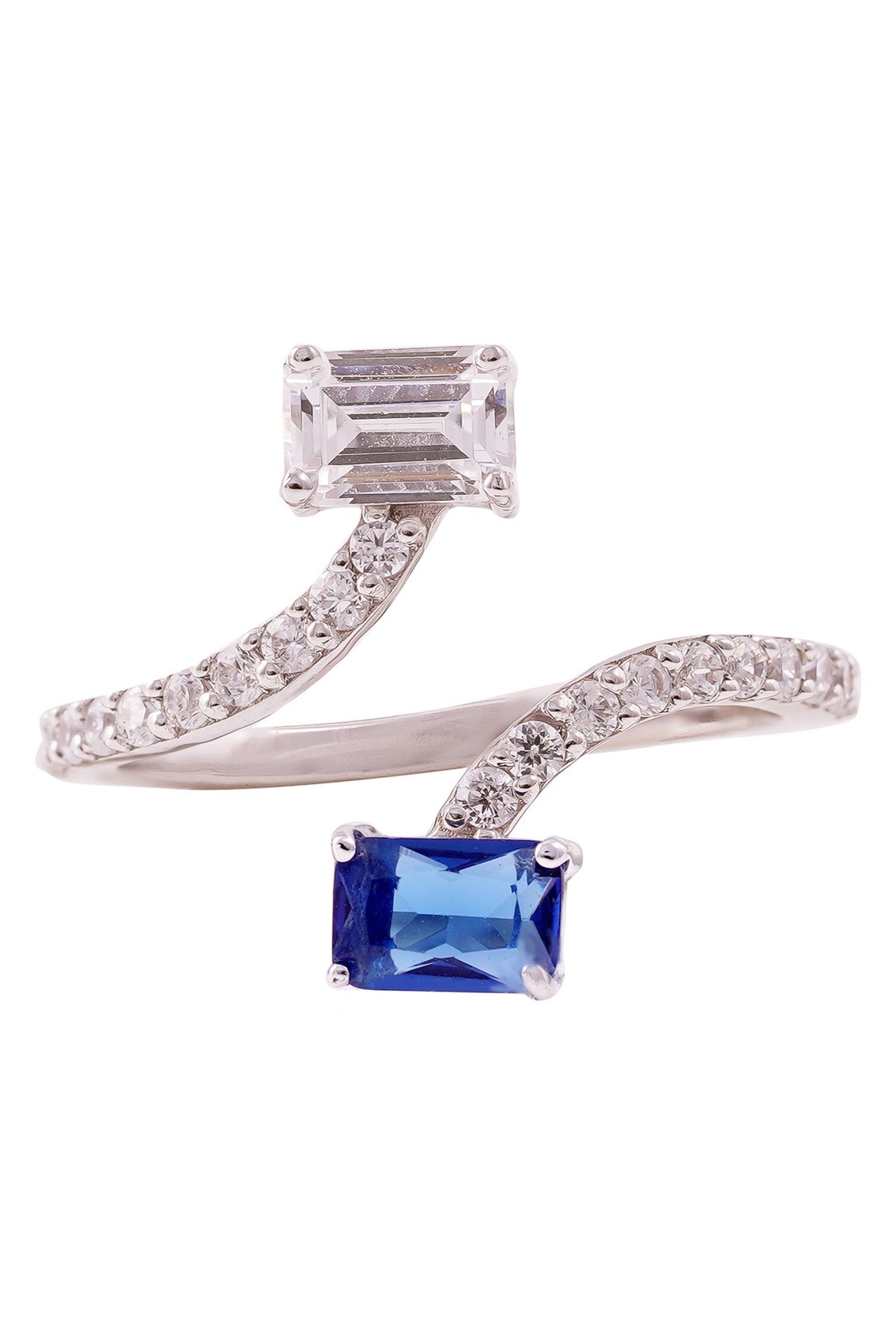 Avec Deux Zirconia Embellished Ring 