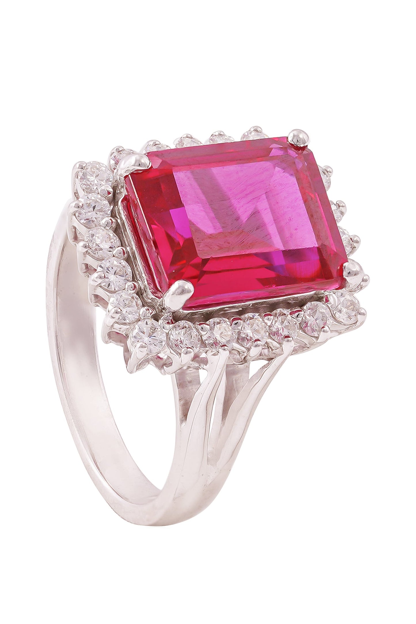 Ruby Halo Elegance Ring 