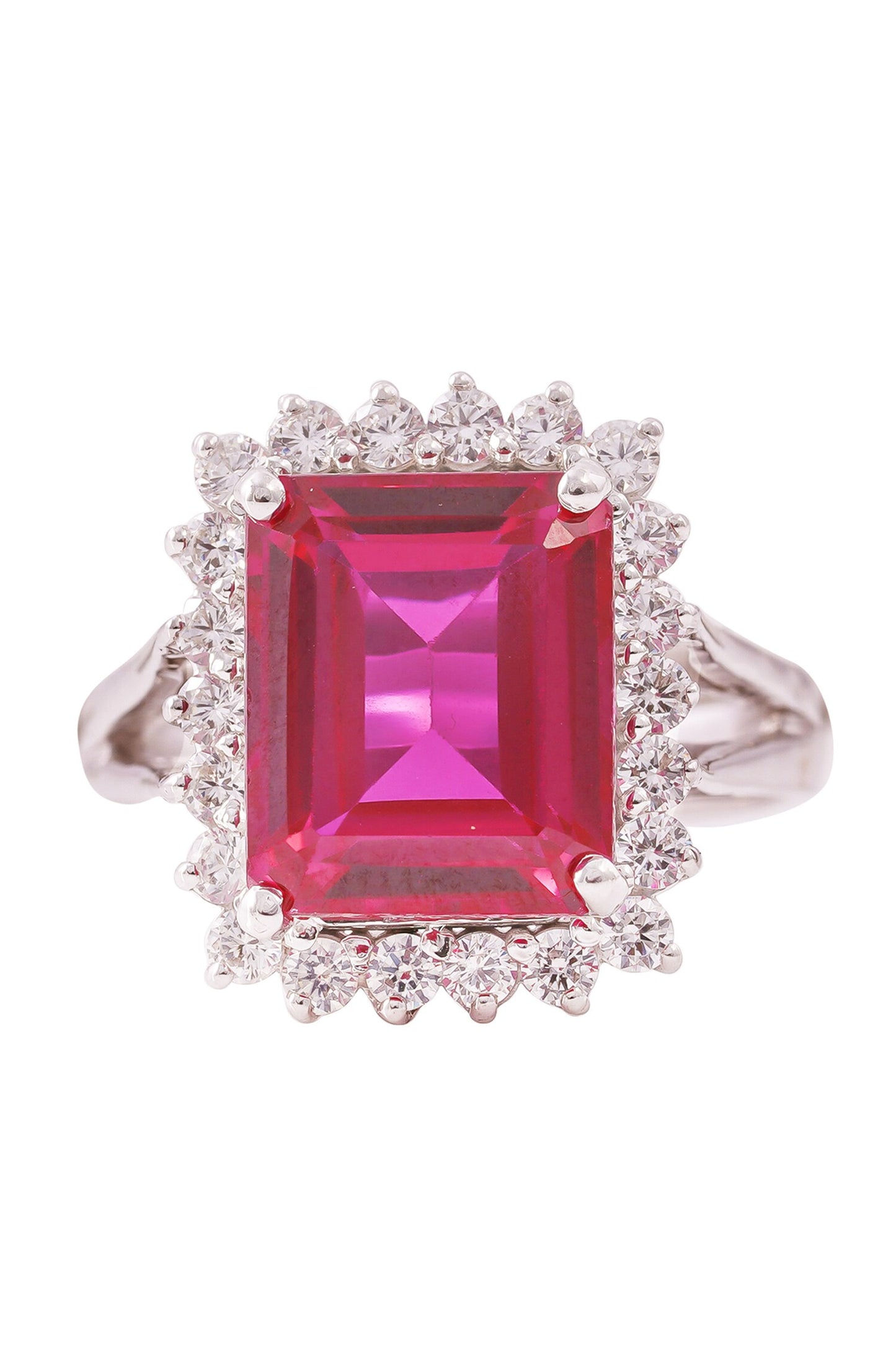 Ruby Halo Elegance Ring 