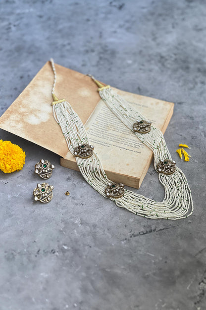 Kundan Embellished Layered Necklace Set 