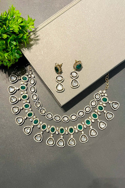 Stone Embellished Necklace Set 