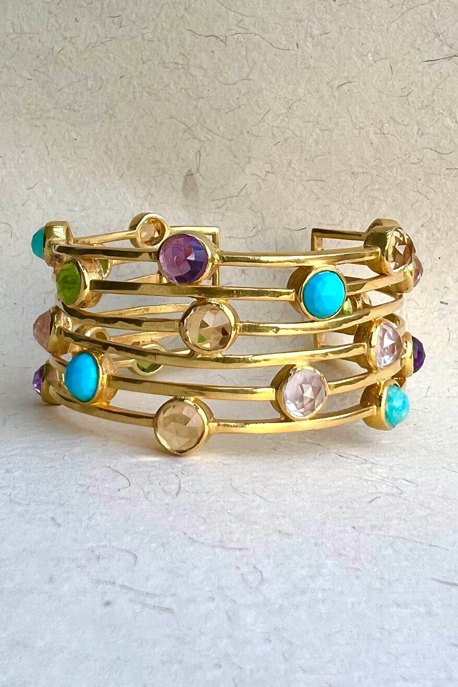 Multi Stone Studded Bangle 