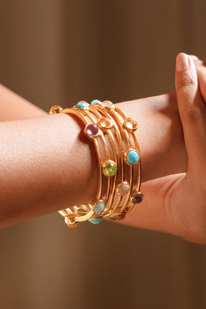 Multi Stone Studded Bangle 