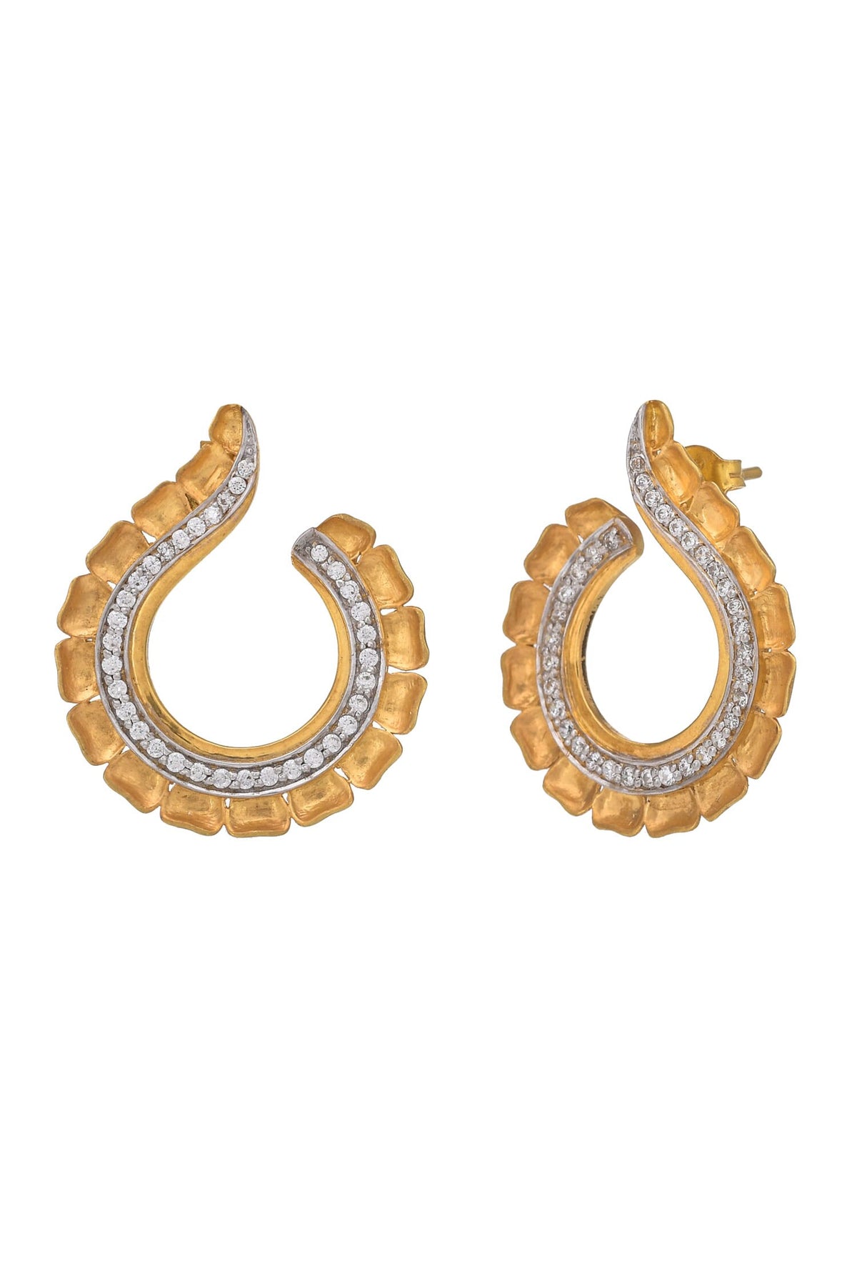 Radiant Floral Pattern Studs 