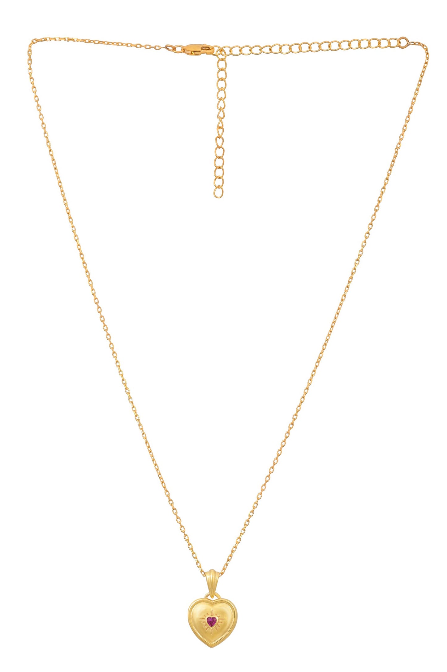 Sparkle Heart Pendant Necklace 