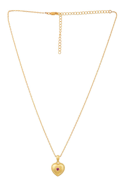 Sparkle Heart Pendant Necklace 