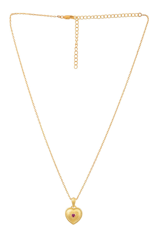 Sparkle Heart Pendant Necklace 