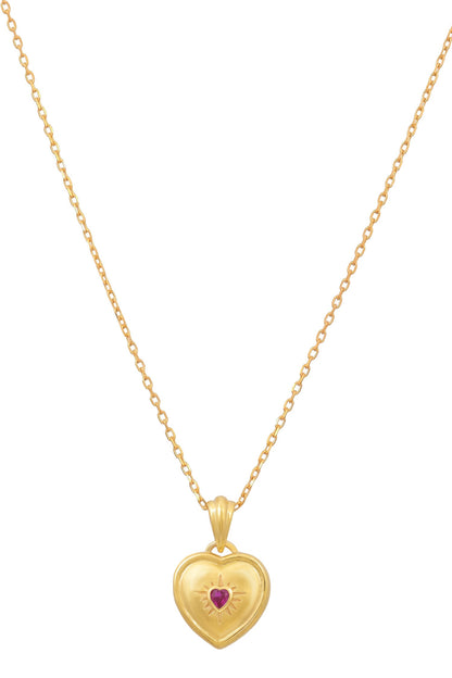 Sparkle Heart Pendant Necklace 