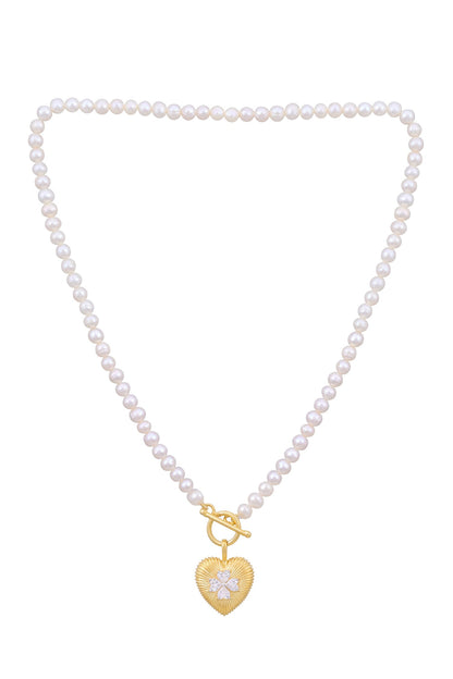 Bloom Heart Pendant Necklace 