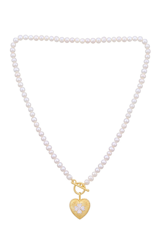 Bloom Heart Pendant Necklace 