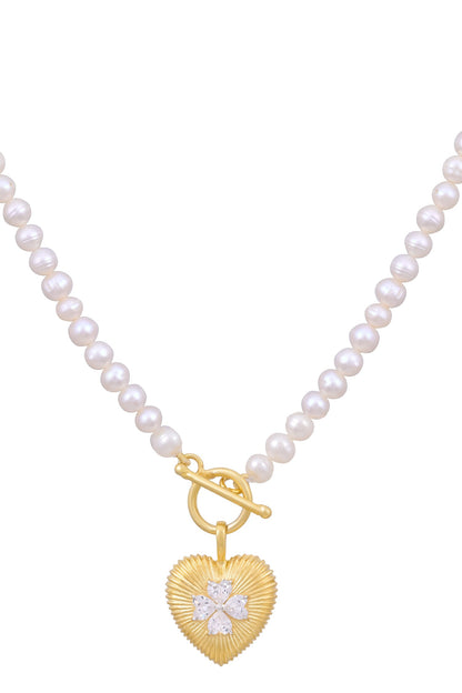 Bloom Heart Pendant Necklace 