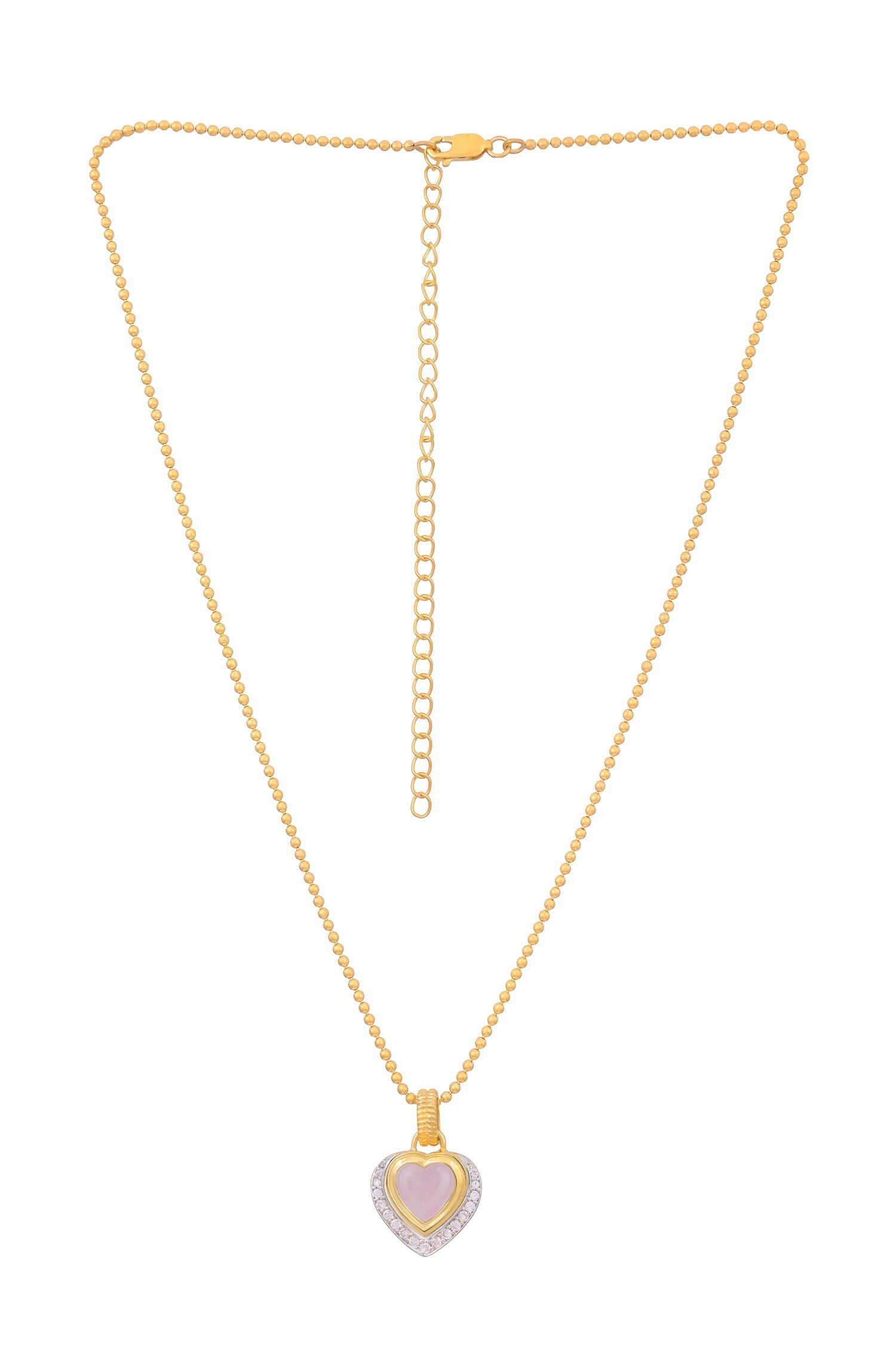 Serenity Heart Shaped Pendant Necklace 