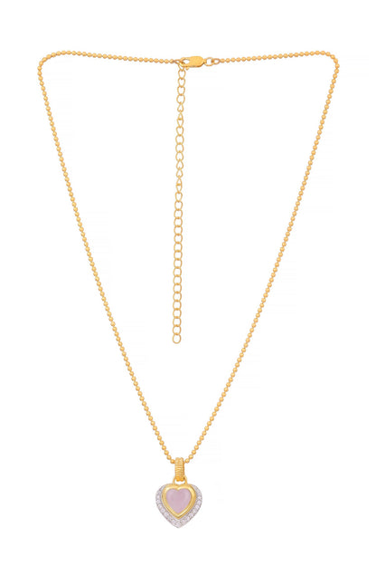 Serenity Heart Shaped Pendant Necklace 