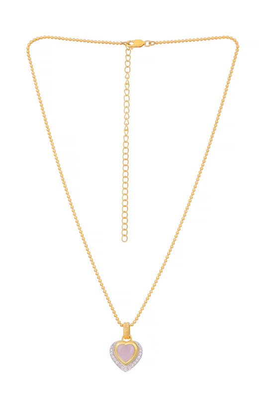 Serenity Heart Shaped Pendant Necklace 