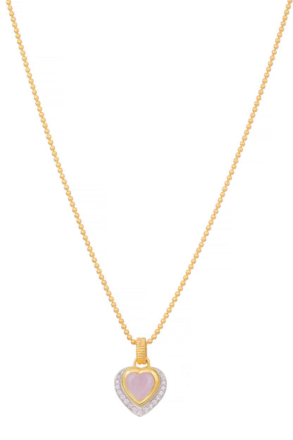 Serenity Heart Shaped Pendant Necklace 