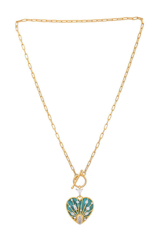 Glow Radiance Heart Pendant Necklace 