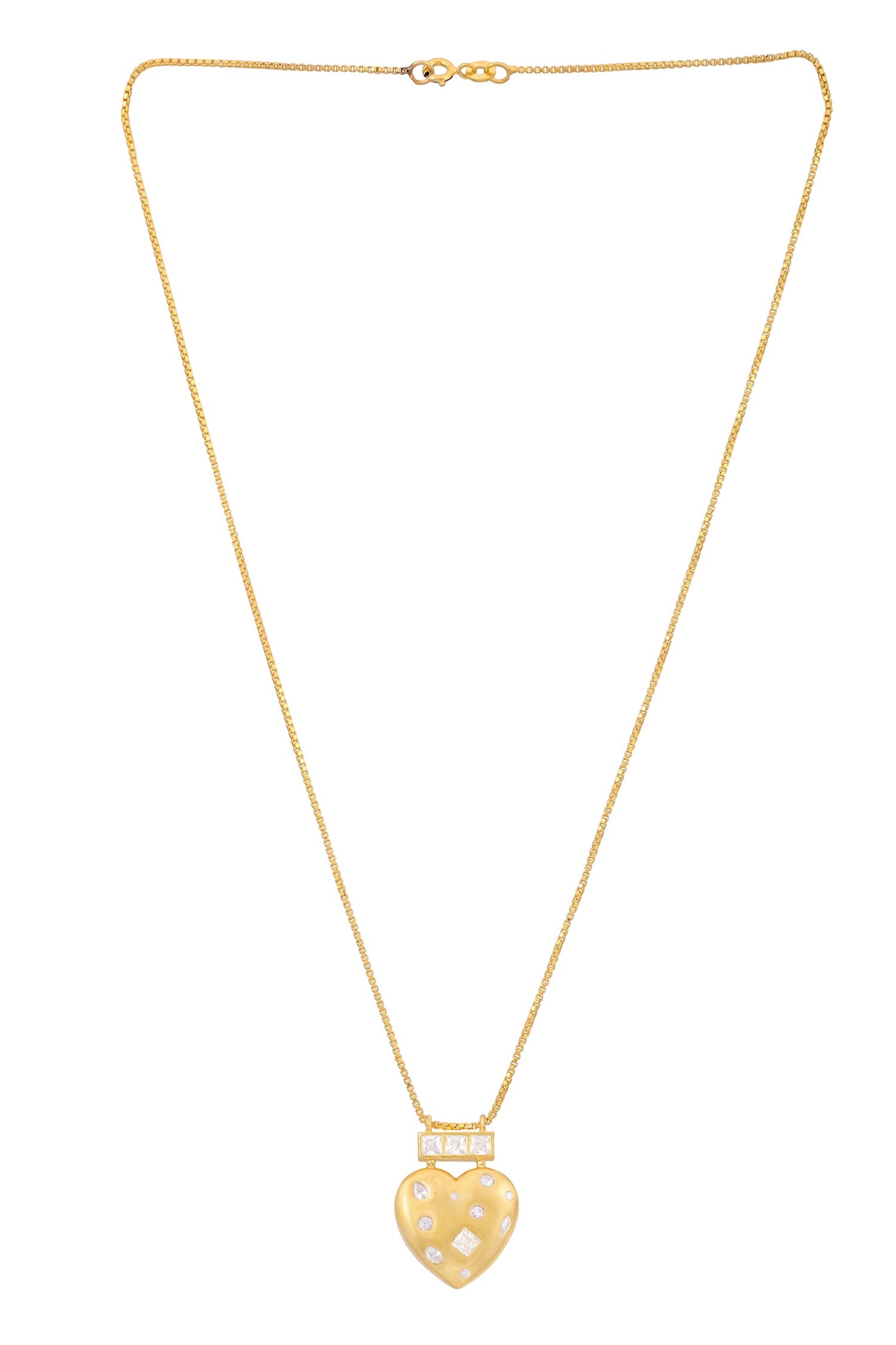 Starlit Heart Pendant Necklace 